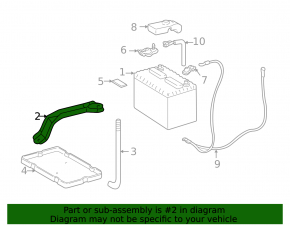 Battery mount upper bar for Lexus ES300 ES330