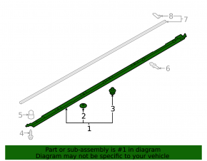 Right threshold Audi Q3 83A 19-25 structure, scratch