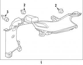 Rear pillar trim right Honda CRV 23- gray