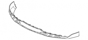 Porsche Taycan 21-26 front bumper lip