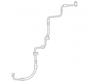 Air conditioner tube heater-condenser Mercedes W167 GLE 350 450 20-23