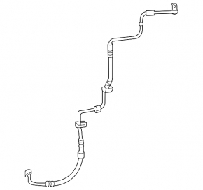 Air conditioner tube heater-condenser Mercedes W167 GLE 350 450 20-23
