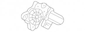 Window lift motor rear left Mercedes W211