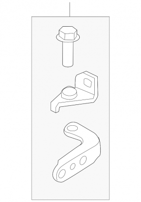Door hinge lower front left Ford Ecosport 18-22