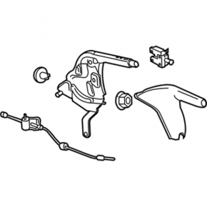 Parking brake lever Ford Fiesta 11-19