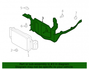 Lincoln MKZ 13-16 Radar Bracket