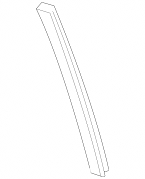 Rear left door glass guide for Ford Fusion mk5 13-20 type 1