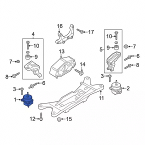 Engine mount right Ford Mustang mk6 15- 2.3T