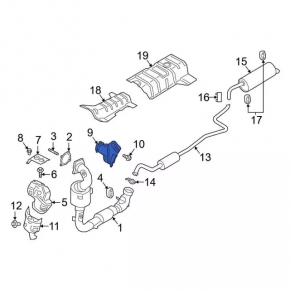 Manifold protection rear Ford Ecosport 18-21 1.0T