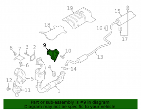 Manifold protection rear Ford Ecosport 18-21 1.0T