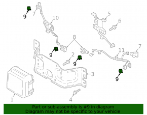 Mazda CX-5 rear bumper parking sensor mounting ring 22-25 blue 45B