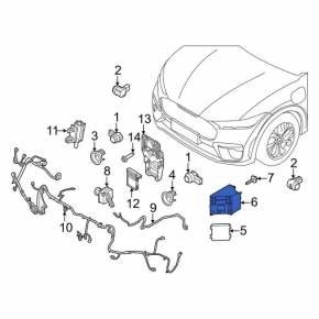Blind Spot Sensor Bracket (BSM) Left Ford Mustang Mach-E 21-23 Front