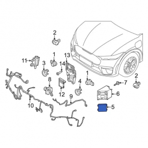 Blind Spot Sensor BSM Front Left Ford Mustang Mach-E 21-23