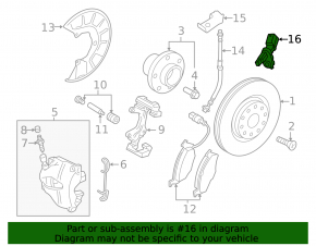 ABS sensor front left VW Passat 20-22