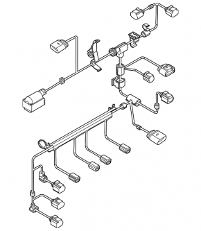 Engine wiring for the VW Jetta 11-15 USA 2.0