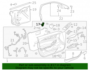 Seat Memory Control Front Left Cadillac CTS 14-19