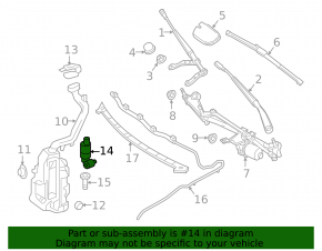 Infiniti QX30 17- Washer Motor
