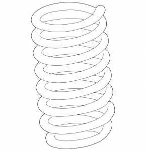 Front left spring BMW 5 G30 17-23 2.0T, 3.0T RWD