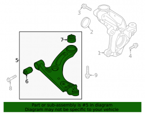 Lower control arm front right Volvo XC40 19-25