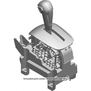 Chevrolet Trax 17-22 gear shifter with black handle, gray overlay