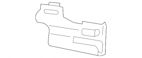 Front Bumper Lower Absorber Mount Left BMW 5 G30 17-23