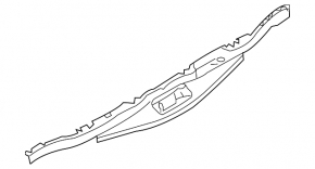 BMW X5 F15 14-18 black trunk door lock trim