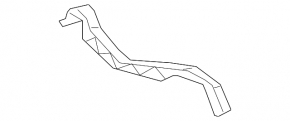 Front bumper bracket, central, horizontal, for Toyota Rav4 16-18