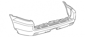 Bare rear bumper Lexus GX470 03-09