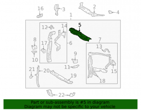 TV top bar Toyota Highlander 08-13