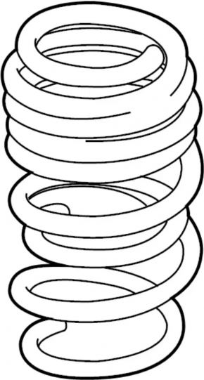 Front left spring Infiniti QX30 17-19 FWD