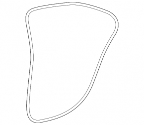 Door seal rear left Lexus IS 14-20