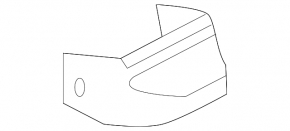 Nissan Pathfinder 13-20 lower front right fender trim matte