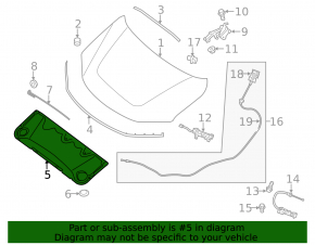 Nissan Pathfinder 13-20 Hood Insulation