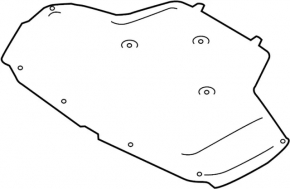 Infiniti Q50 14-20 hood insulation is worn