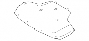 Infiniti Q50 14-20 hood insulation is worn