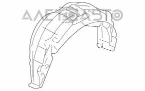 Rear left fender liner for Suzuki Kizashi 10-15