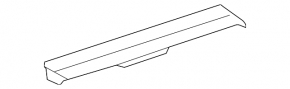 Roof trim right Lexus NX200t NX300 NX300h 15-21 under roof rails, two parts, broken mount