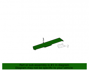 Roof trim right Lexus NX200t NX300 NX300h 15-21 under roof rails, two parts, broken mount