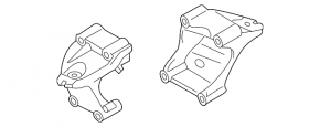 Engine bracket left Audi Q7 4L 10-15