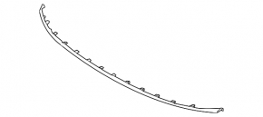 Front bumper molding central Hyundai Sonata 20-22 SE