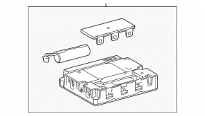 TELEMATICS CONTROL MODULE TRANSCEIVER Toyota Rav4 19-