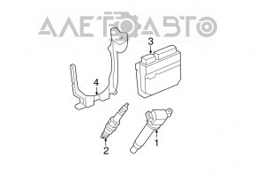 Block ECU engine computer Toyota Camry v40 2.4