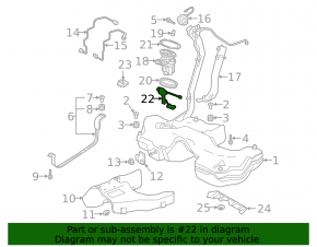 Fuel level sensor for Audi A5 F5 19-25 2.0T, MHEV