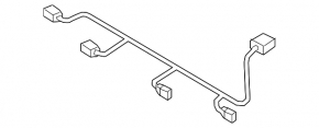 Wiring for the front bumper of the Audi A4 B9 20-25 for parking sensors