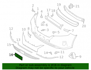 Nissan Murano z52 19-24 Front Bumper License Plate