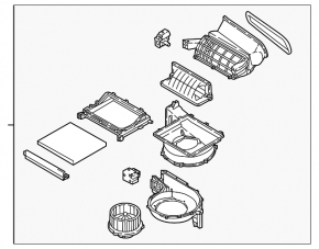 Heater assembly Hyundai Sonata 15-19 hybrid