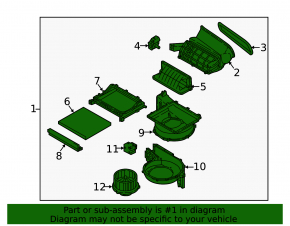 Heater assembly Hyundai Sonata 15-19 hybrid