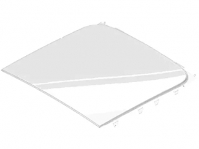 Lincoln MKC 15-19 rear sunroof glass