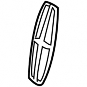 Lincoln MKX 16-18 front bumper emblem for camera