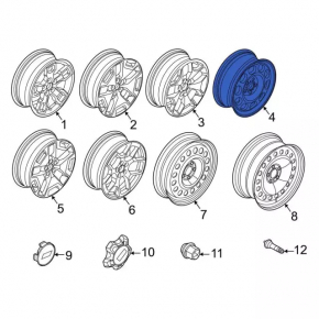 Wheel disk R17 Ford Bronco Sport 21-25 type 4
